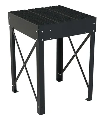 Vestil Steel Personnel Work Platform 30 In. Tall 36 In. x 36 In. Black