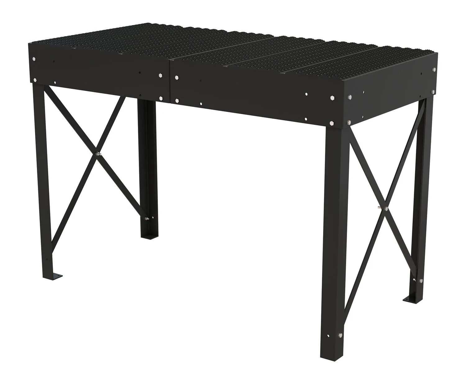 Vestil PWPS-30-3672-BK modular steel work platform system