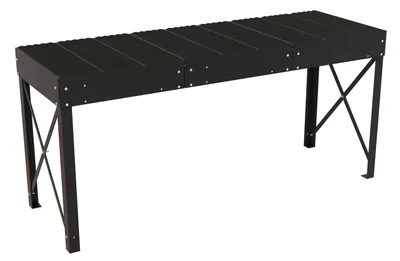 Vestil Steel Personnel Work Platform 60 In. Tall 36 In. x 108 In. Black