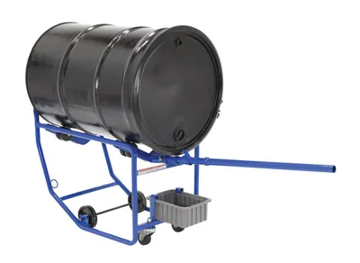 Vestil RDC-100-10 revolving drum cart shown from an alternate angle