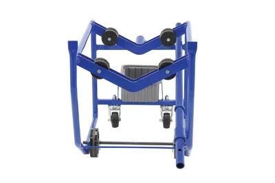 Vestil RDC-100 revolving drum cart shown from an alternate angle