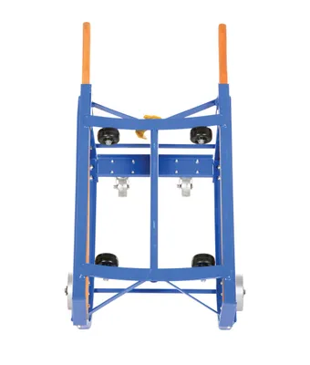 Vestil RDC-1000-5SS deluxe rotating drum cart shown from an alternate angle