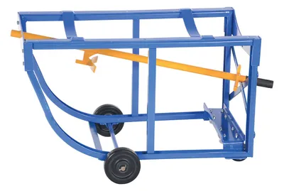 Vestil RDC-60-5-PO economy rotating drum cart shown from an alternate angle