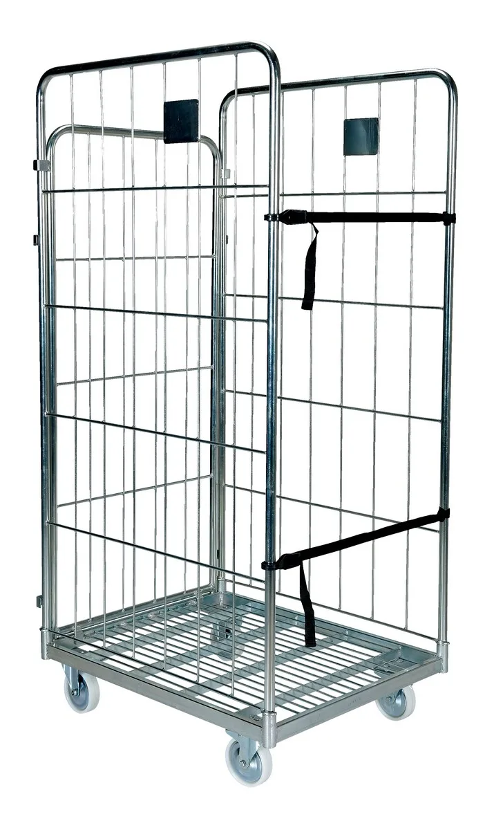 Vestil ROL-80 foldable nestable roller container