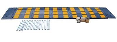 Vestil RSH-108-24-A rubber speed hump shown from an alternate angle