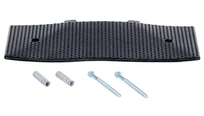 Vestil RSH-108-EM-C rubber speed hump shown from an alternate angle