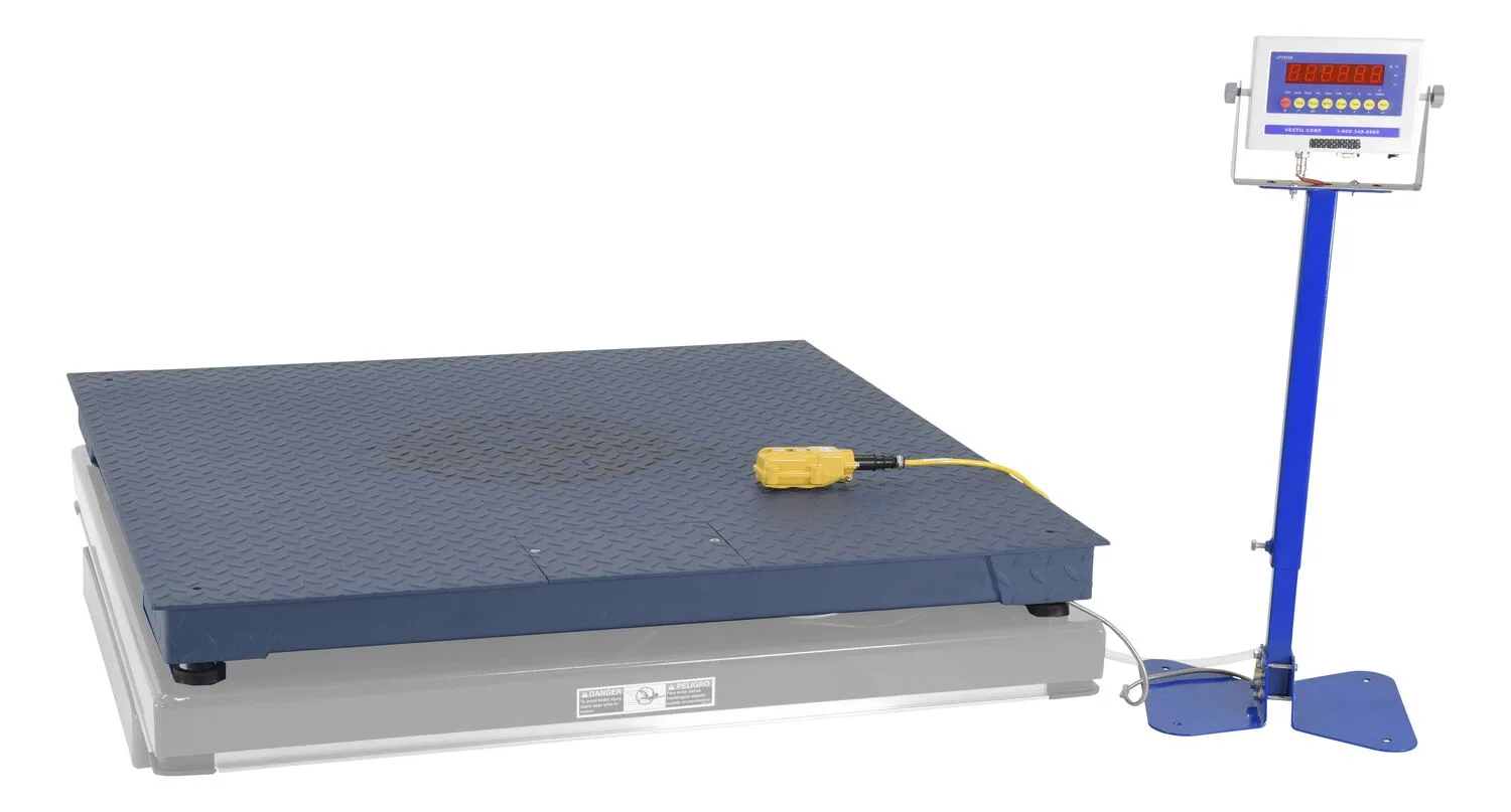 Vestil SCALE-MU-4860-5-BL integral scale for scissor table