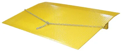 Vestil Steel Truck Dock Plate 60 In. x 72 In. x 12-5/8 In. 6,600 Lb. Capacity Yellow