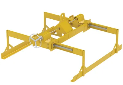 Vestil Steel Horizontal Sheet Lifter 10,000 Lb. Capacity Yellow