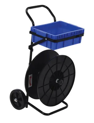 Vestil Steel Lightweight Strapping Cart 20 In. x 18-1/2 In. x 38 In. Black