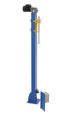 Vestil SWA-5070LP-PMO-RF powered stretch wrap machine shown from an alternate angle