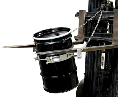Vestil TDR-30-SS tilting drum ring shown from an alternate angle