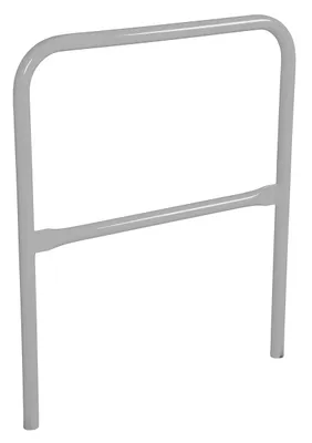 Vestil Steel Safety Railing 3 Ft. Length Silver