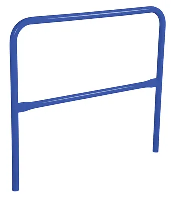 Vestil Steel Safety Railing 4 Ft. Length Blue
