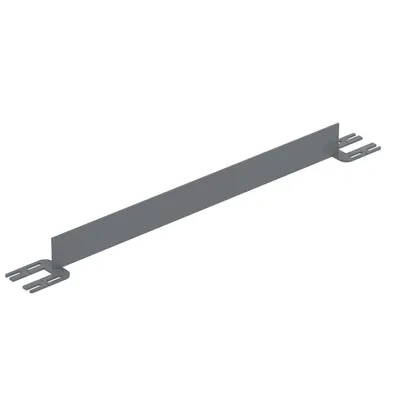Vestil Steel Toe Board For Pipe Safety Railing 4 Ft. Length Gray Semi Gloss