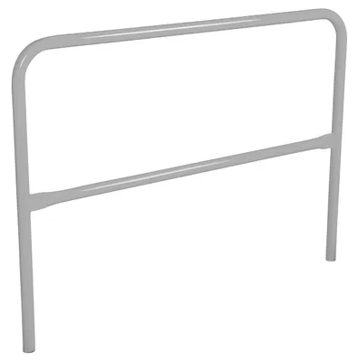 Vestil Steel Safety Railing 5 Ft. Length Silver