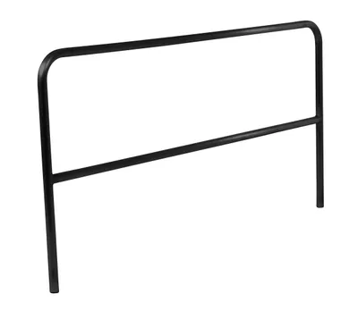 Vestil Steel Safety Railing 7 Ft. Length Black