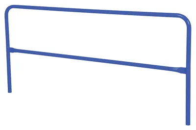 Vestil Steel Safety Railing 8 Ft. Length Blue