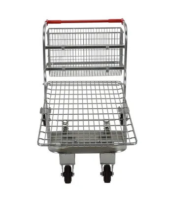 Vestil WIRE-L nestable wire cart shown from an alternate angle