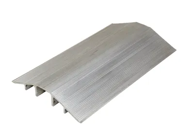 Vestil Aluminum Extruded Hose/Cable Crossover 48 In. Length Silver