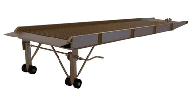 Vestil Steel Overlap Yard Ramp 73 In. x 30 Ft. 30,000 lb. Capacity Earth Tone Brown