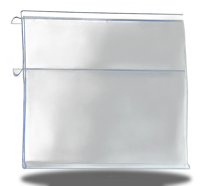 Quantum LHE3X5C Angled Label Holder, Clear, Pack of 12