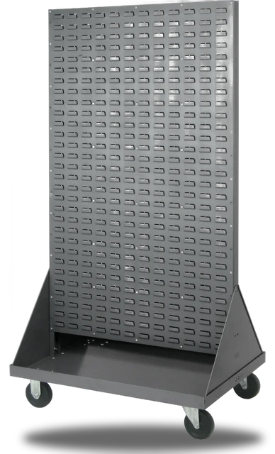 Quantum QMD-36H Louvered Rack, 36"W x 25"D x 72"H, 1200 lb capacity, Gray