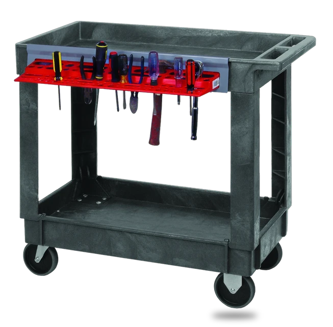 Quantum PC4026-33-3TR Utility Cart, 40"W x 26"D x 32-1/2"H, 550 lb capacity, Gray